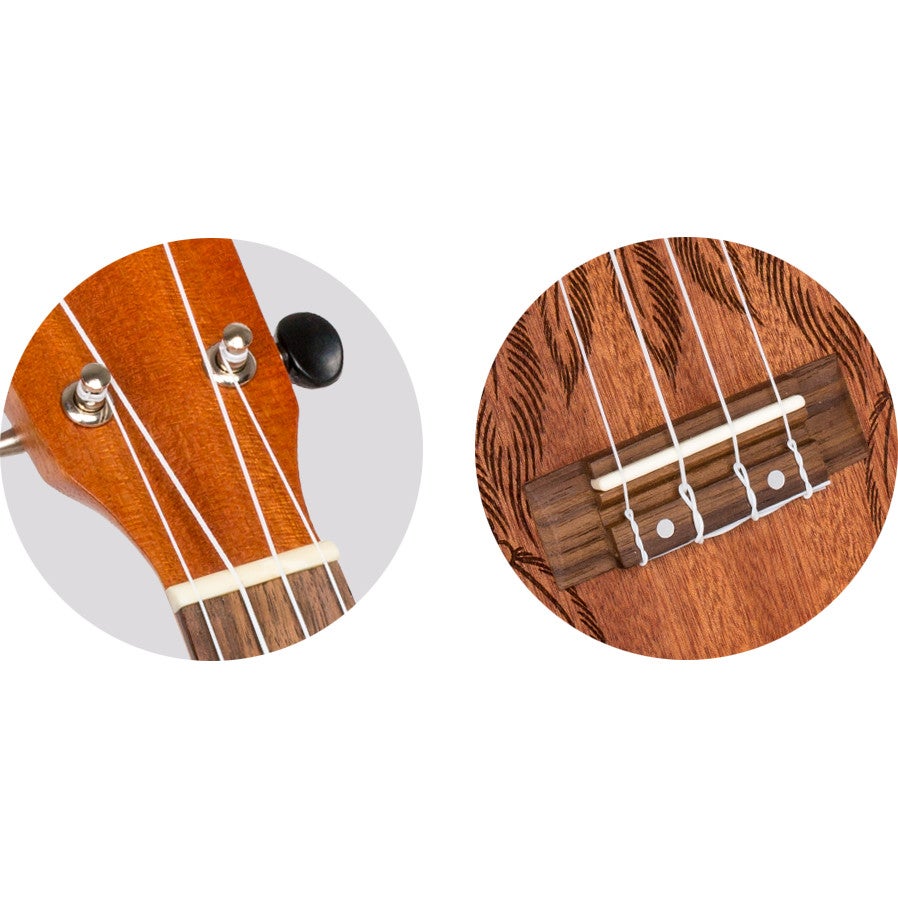 Flight Natural Series NUS350 Dreamcatcher sopraan ukelele met gigbag