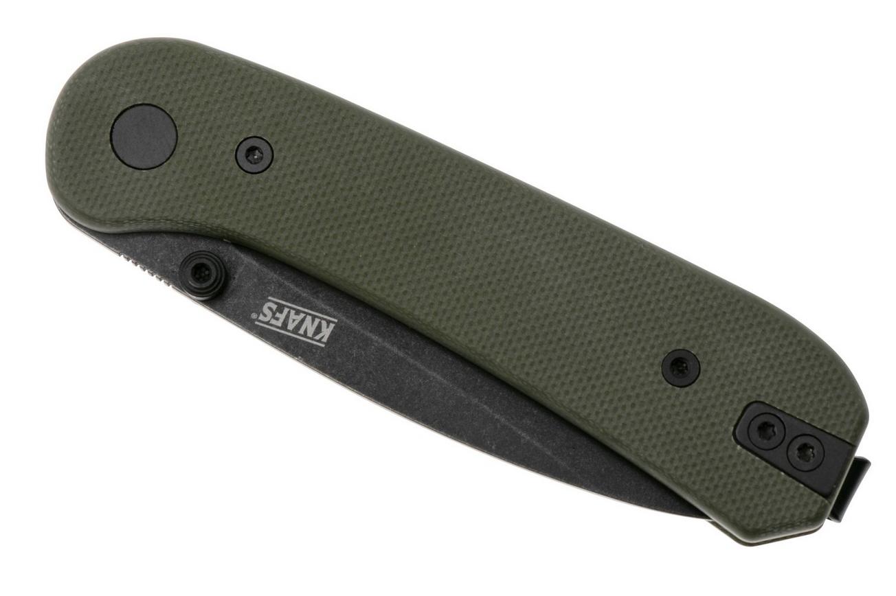 KNAFS Lander 1, KNAFS-00376, Black D2, OD Green G10 zakmes