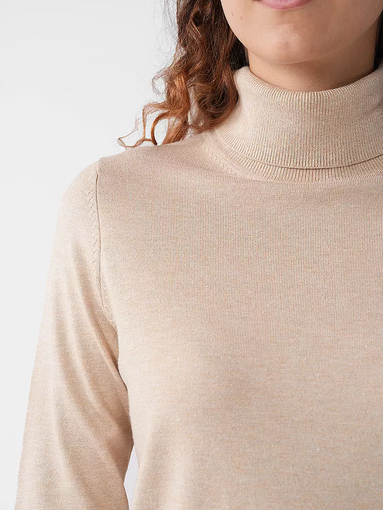 S.OLIVER Rollkragenpullover  beige