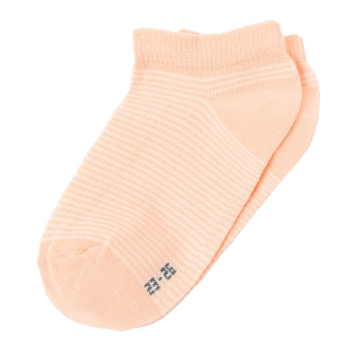 Topolino 5 Paar Mädchen Sneaker-Socken im Set dunkelgrau / rosa / orange