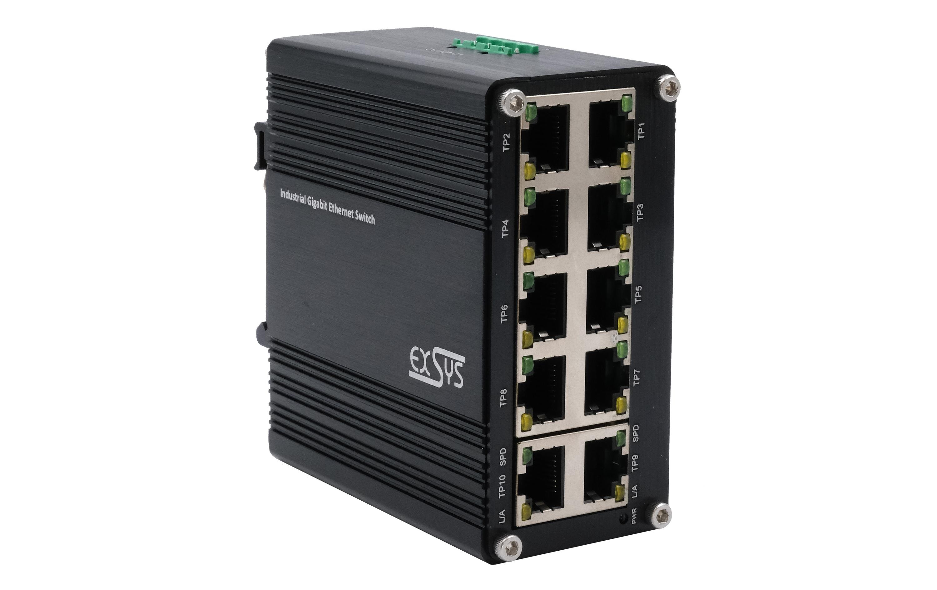 Switch EX-62025 10 PortMini 10-Port Industrial Gigabit Switch