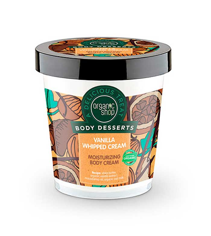 Organic Shop - *Body Desserts* - Creme Hidratante para o Corpo - Creme de Baunilha
