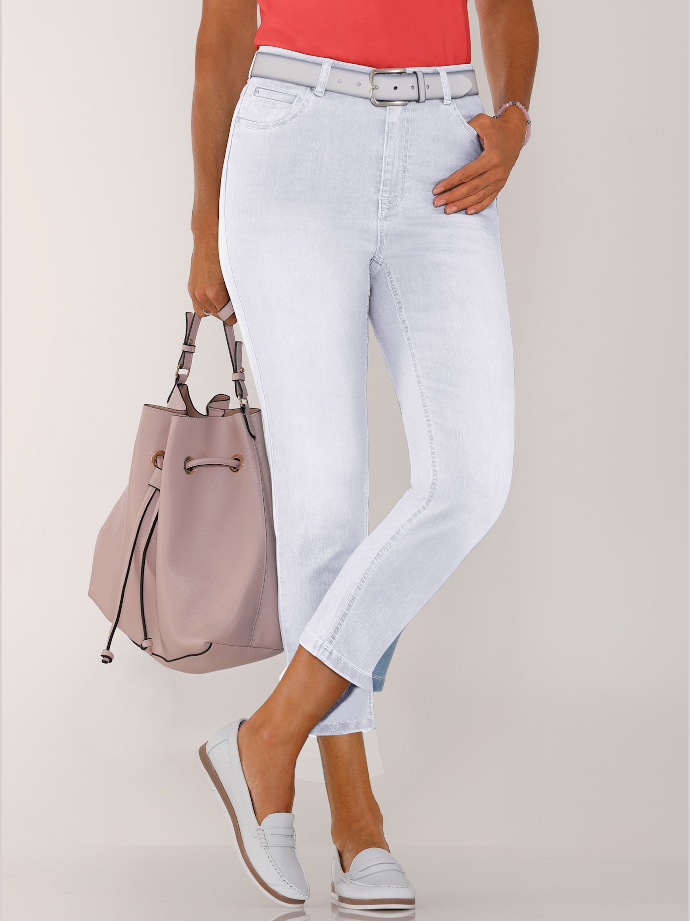 Jean femme 7/8 delavé
