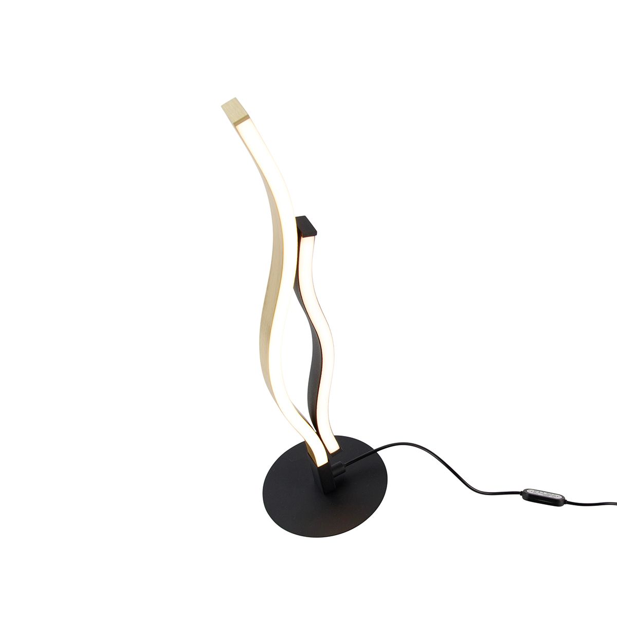 Design tafellamp zwart met goud incl. LED dimbaar - Blaze
