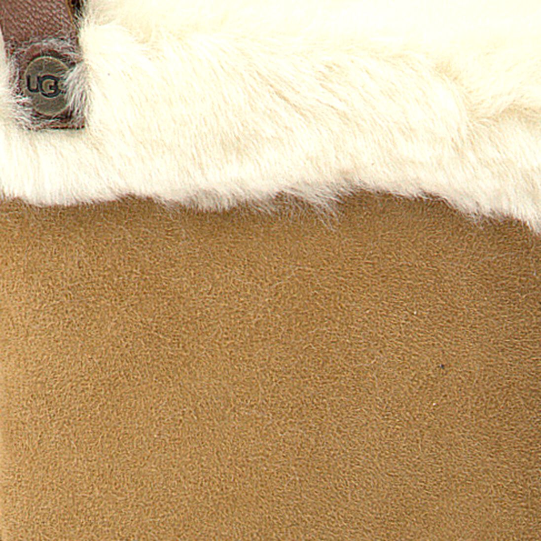 UGG cognac ugg handschoenen shorty glove w leather trim