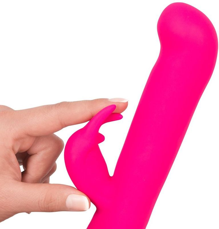 Vibe Couture – Rabbit Gesture Siliconen Rabbit Vibrator met Elegante Afwerking en Verfijnde Decoraties – 22 cm – Roze