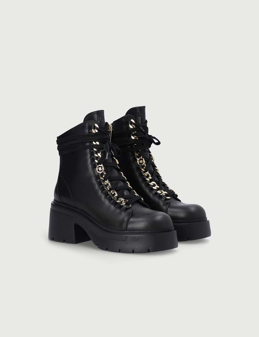 Black Platform Ankle Boots