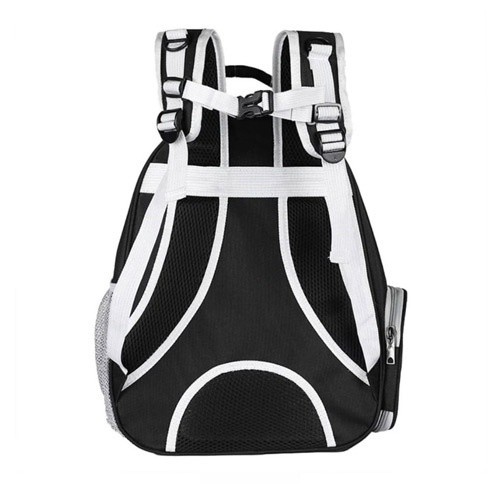 Mochila vermelha para transporte de cápsulas