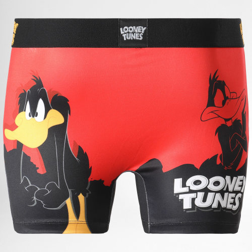 Boxer Looney Tunes Daffy Rouge Noir