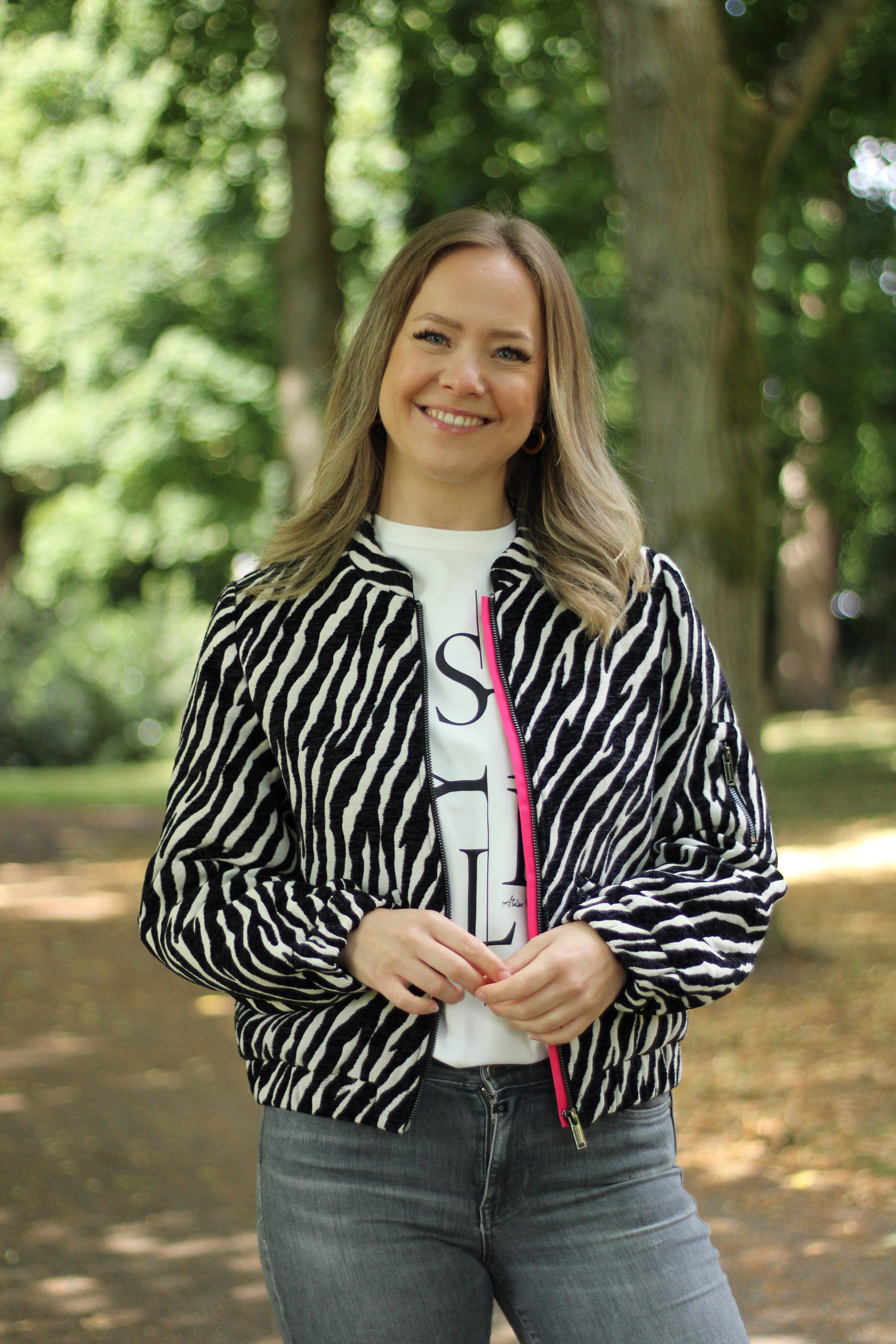 Rino & Pelle - Andrea Bomber Jacket - Black Zebra
