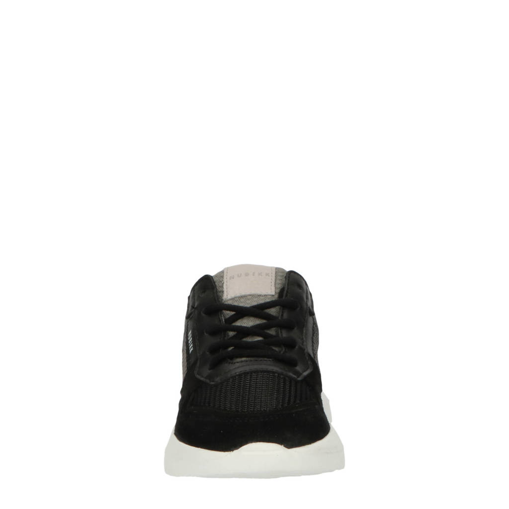 Nubikk sneakers zwart/donkerrood