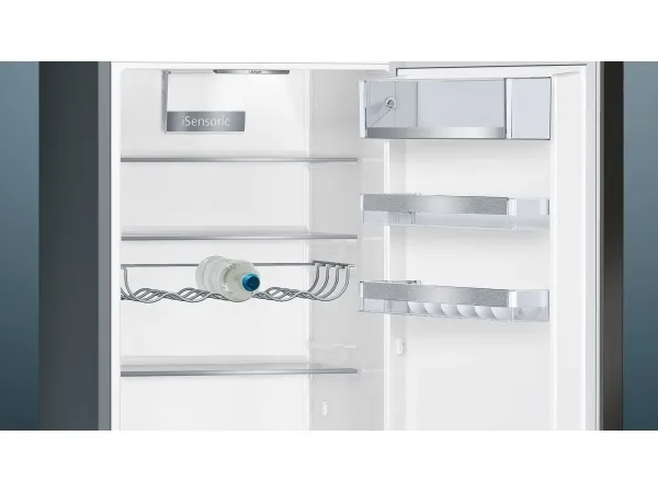 Siemens iQ500 KG39E8XBA - Køleskab/fryser - bund-fryser - bredde: 60 cm - dybde: 65 cm - højde: 201 cm - 343 liter - Klasse B - BlackSteel