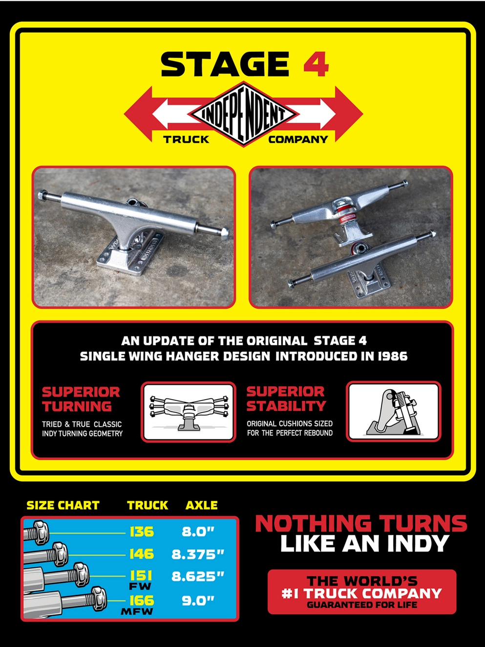 Independent 136 Stage 4 Truck silver