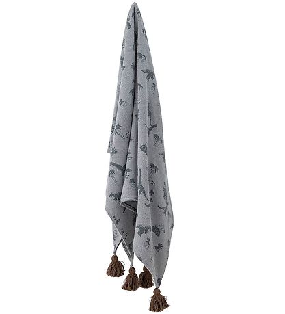 Bloomingville Decke - 160x130 cm - Bongo - Blau