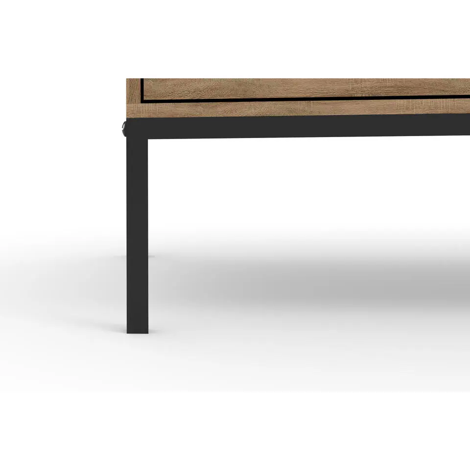 Bari - Dressoir met 4 deuren en eiken effect