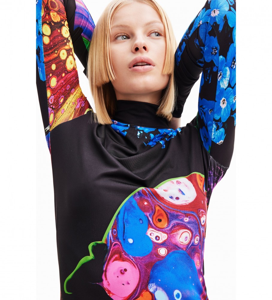 Vestido preto Desigual Arles-Lacroix