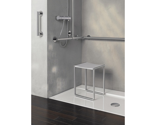 KEUCO Plan kruk, chroom/wit, glanzend/mat, 14982010051