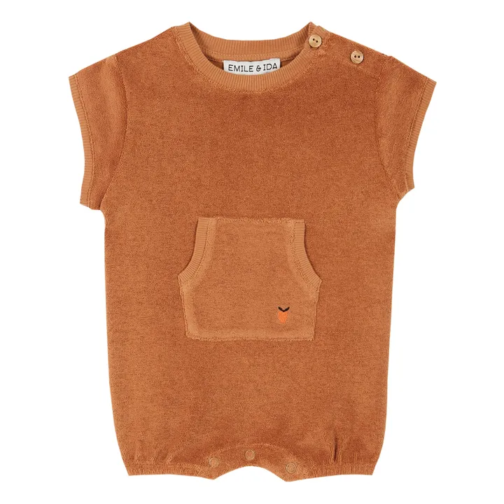 Emile et Ida Combishort Coton Bio | Caramel