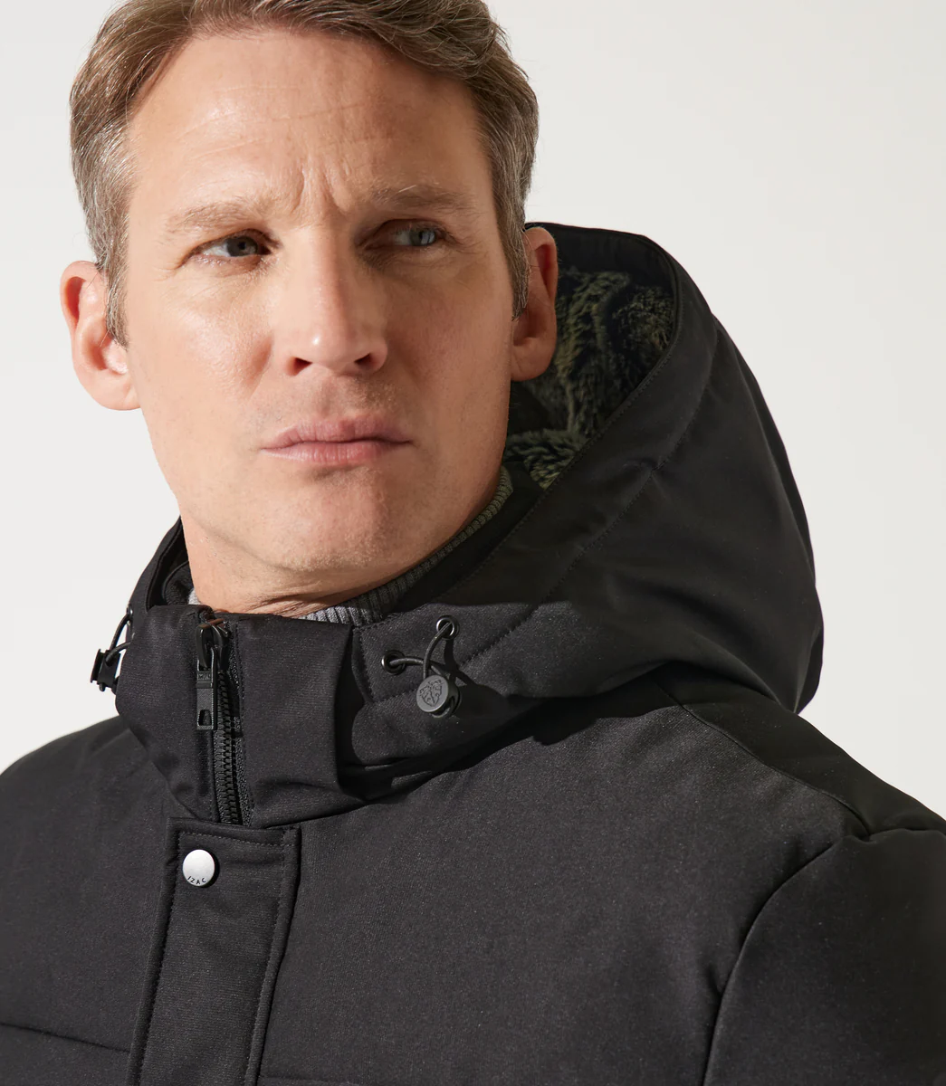 Parka longue matelassée noir MIKITA