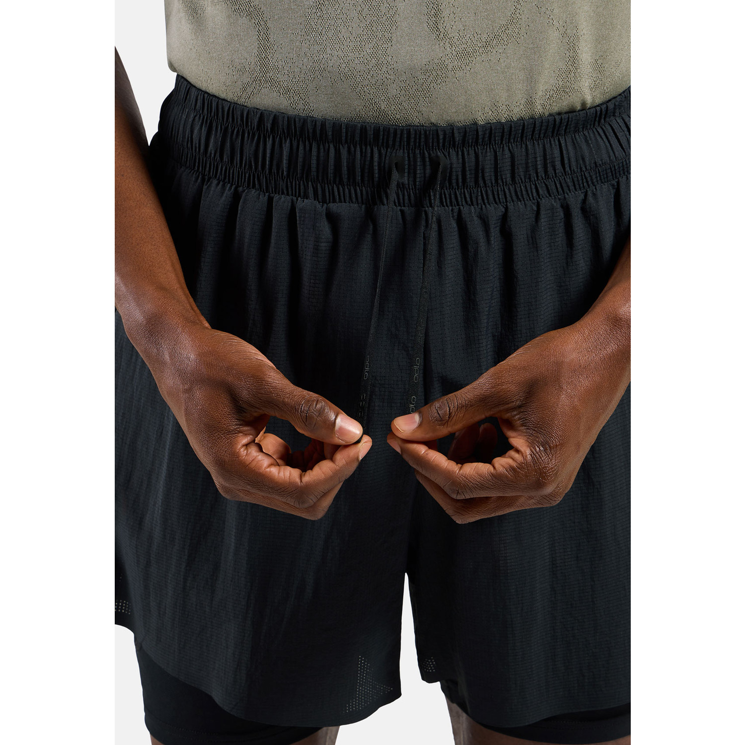 Odlo Zeroweight Shirt 2in1 Short Set Heren