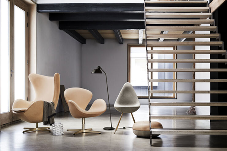 Fritz Hansen KAISER idell™ 6556-F, Matt black Sort