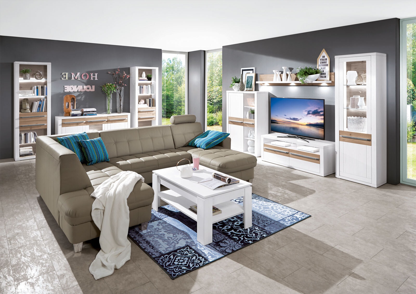 Couchtisch Toronto Pinie hell Nachbildung ca. 110 x 47 x 65 cm