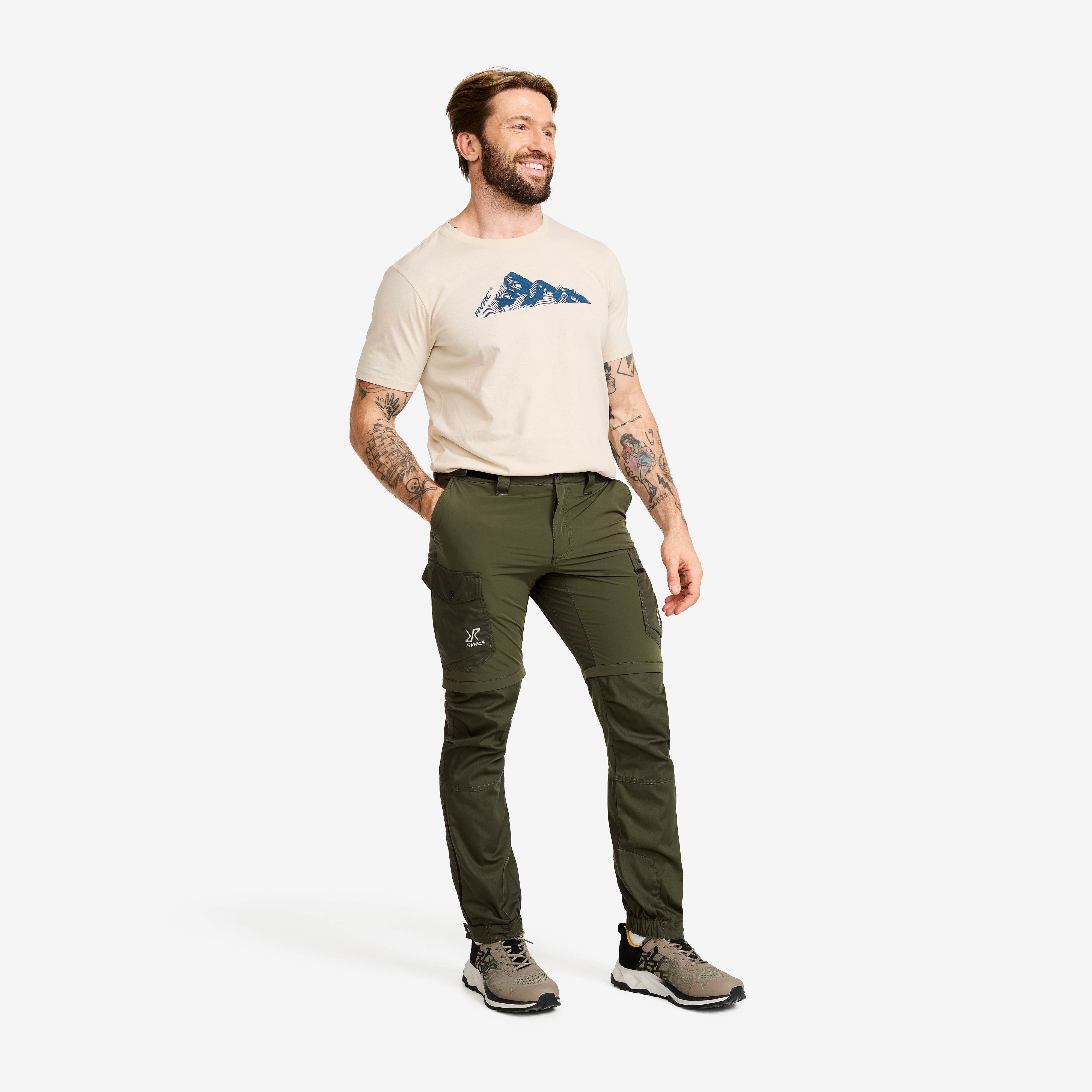 Rambler Lightweight Zip-off Pants Herre Forest Night