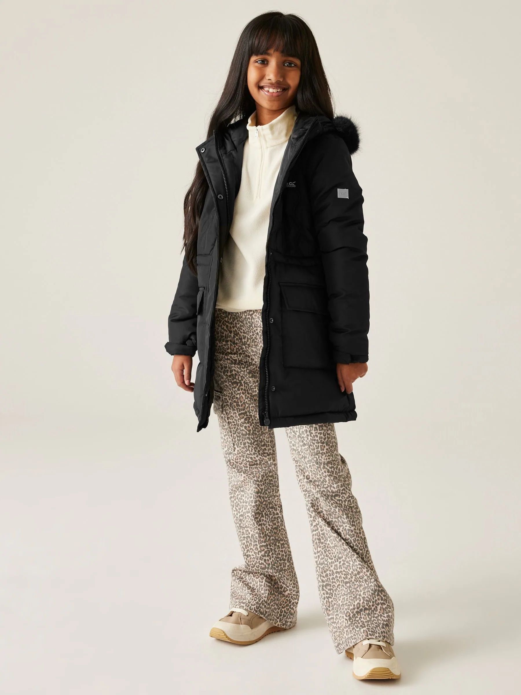 Zwart - Regatta Fabrizia II Heavyweight Water Replellent Jacket