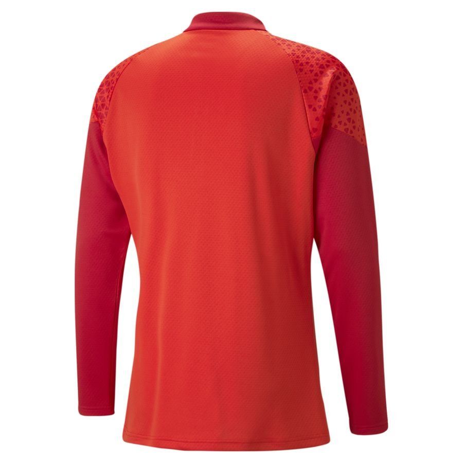 PUMA Maillot d'Entraînement teamCUP Fermeture Éclair 1/4 - Rouge
