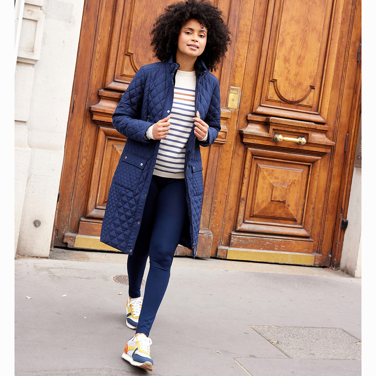ANNE WEYBURN<br>Leggings, malha elástica