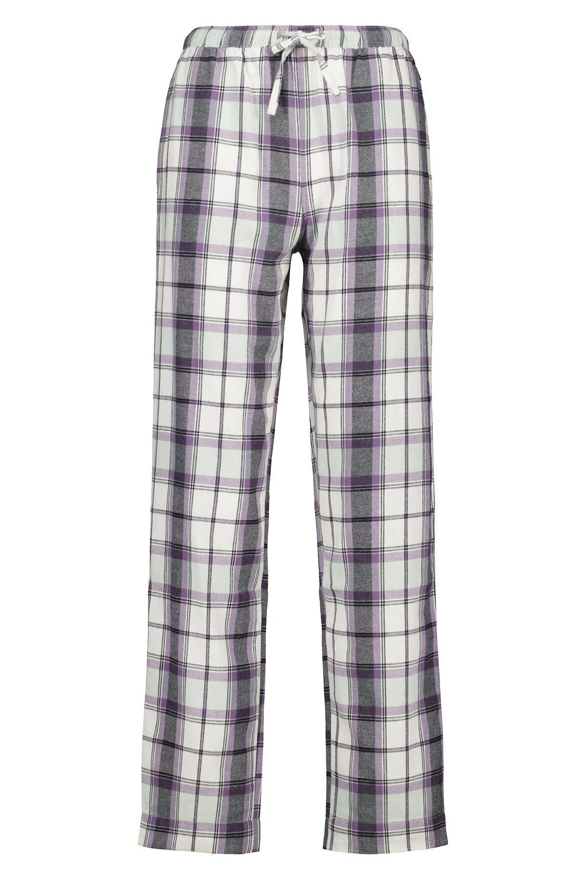 America Today pyjamabroek Labello lila/grijs/wit