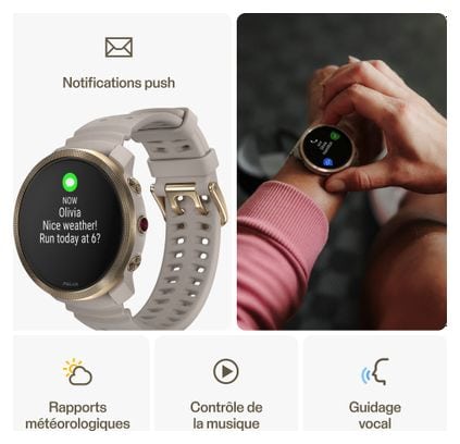 Montre Connectée Multisports Polar Vantage M3 Greige Sand