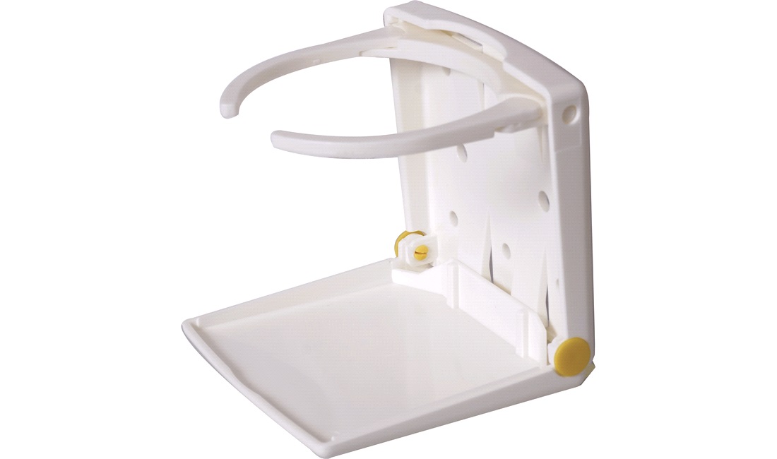 Kopholder plast justerbar hvid