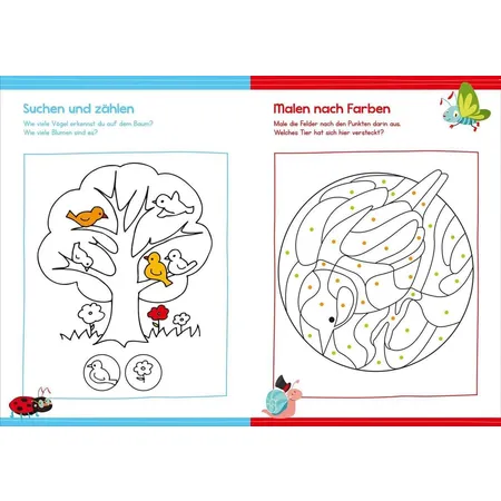 Tessloff Malen und Rätseln für Kindergartenkinder (Gelb)