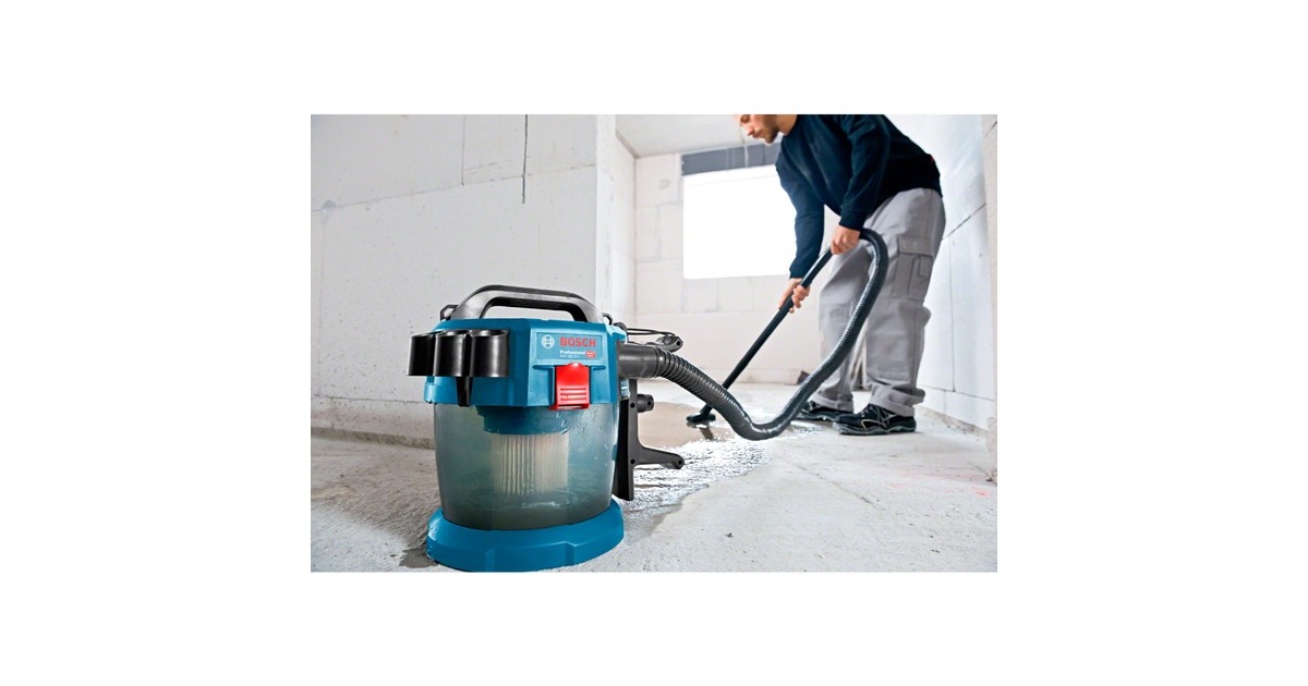 BoschGAS 18V-10 L nat- en droogzuiger  (Blauw, Accu en oplader niet inbegrepen)