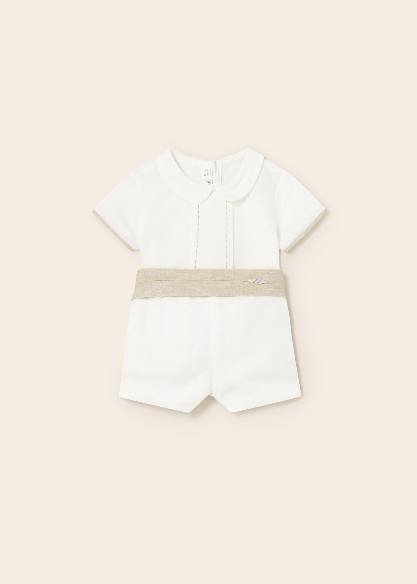 Conjunto de linho de 2 peças para recém-nascido