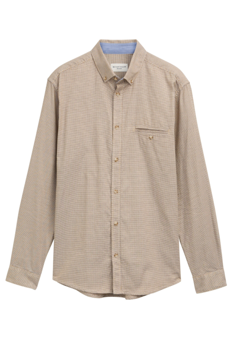 Tom Tailor beige heren overhemd