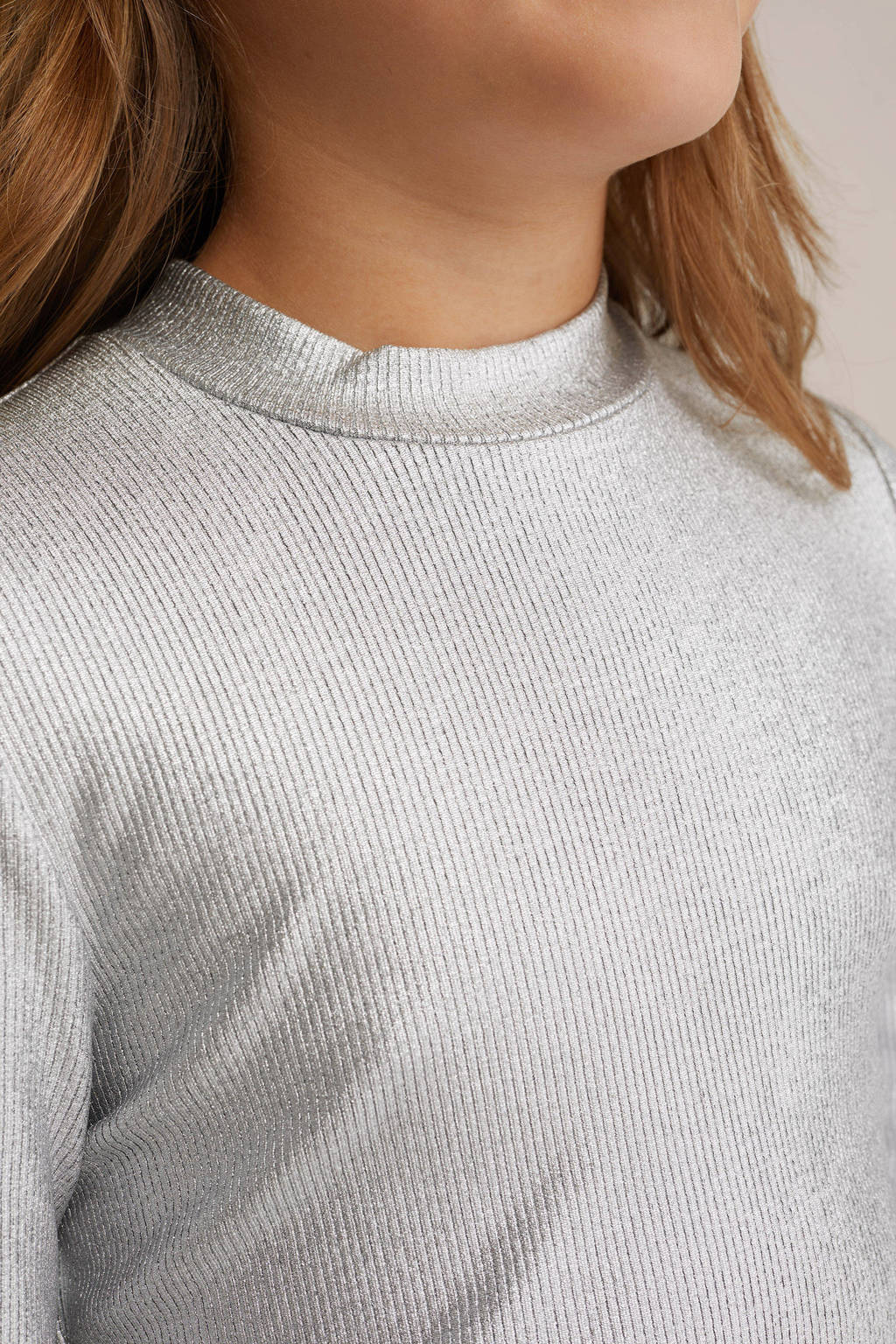 WE Fashion longsleeve zilver