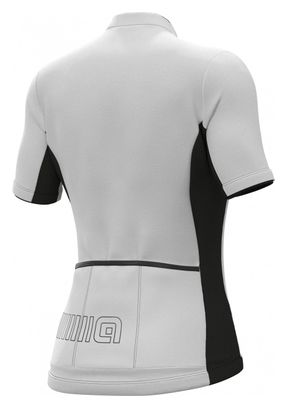 Maillot Manches Courtes Femme Alé Color Block Blanc
