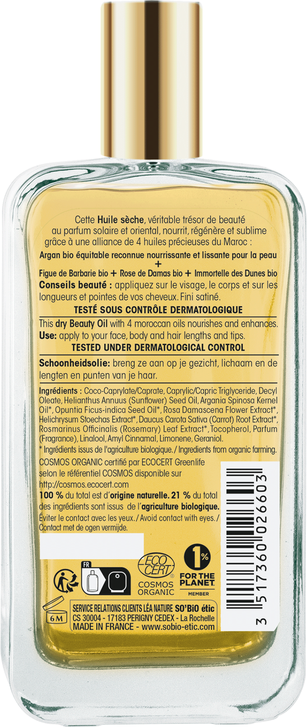 LÉA NATURE SO BiO étic  Argan Trockenöl, 100 ml