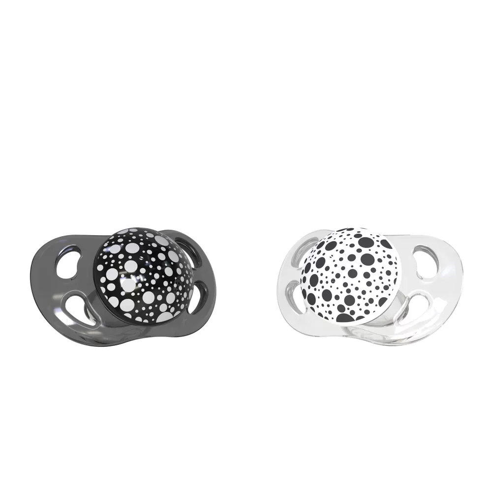 Twistshake sutter, sort/hvid - 2 stk