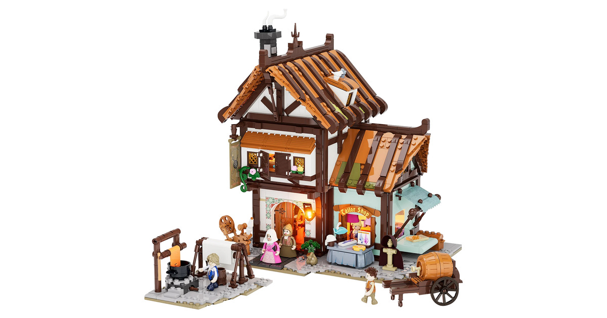 LumibricksMiddle Ages - Medieval Tailor Shop Constructiespeelgoed  (F9038)