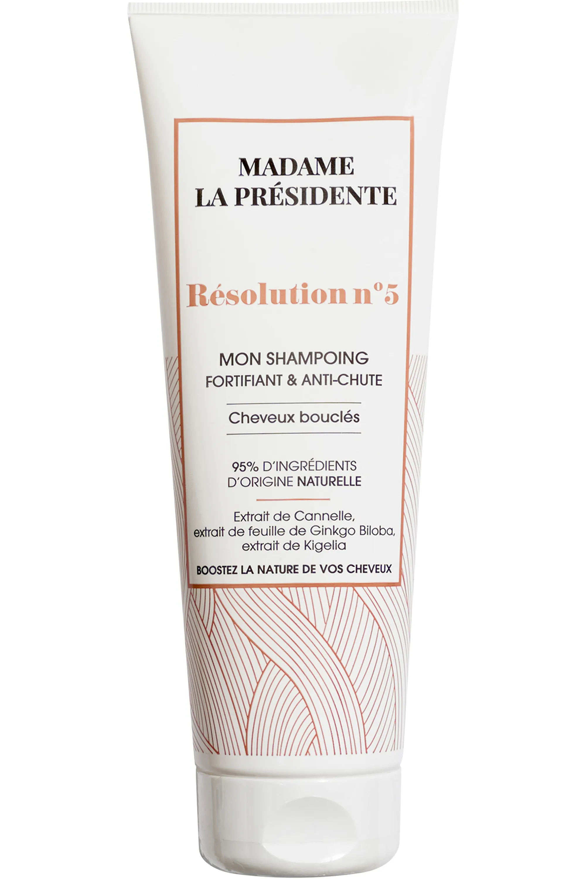 Madame La Présidente Shampoing fortifiant et anti-chute cheveux bouclés Résolution N°5