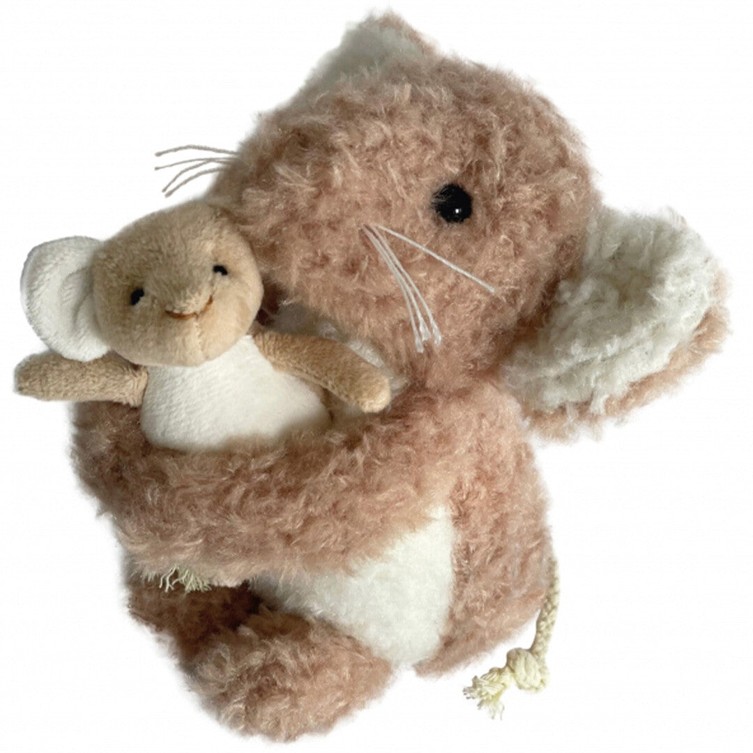 Egmont toys knuffelmuis camelia met baby
