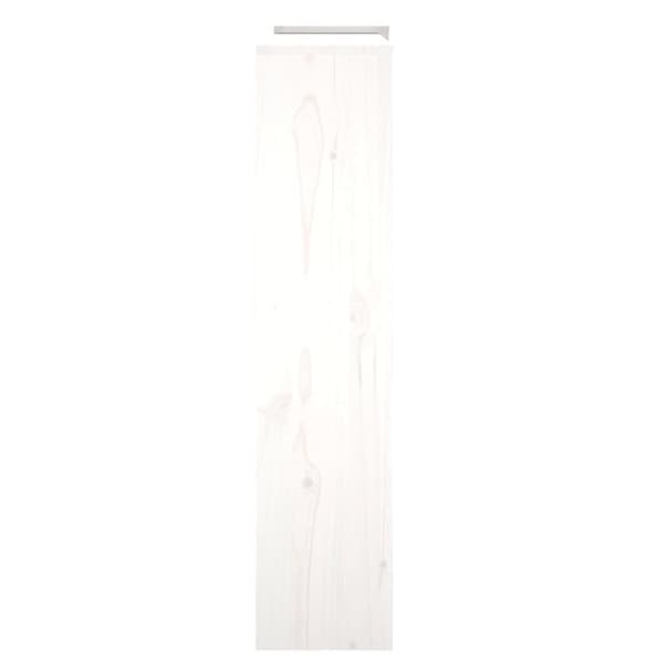 vidaXL Radiatordeksel hvit 210x21x85 cm heltre furu