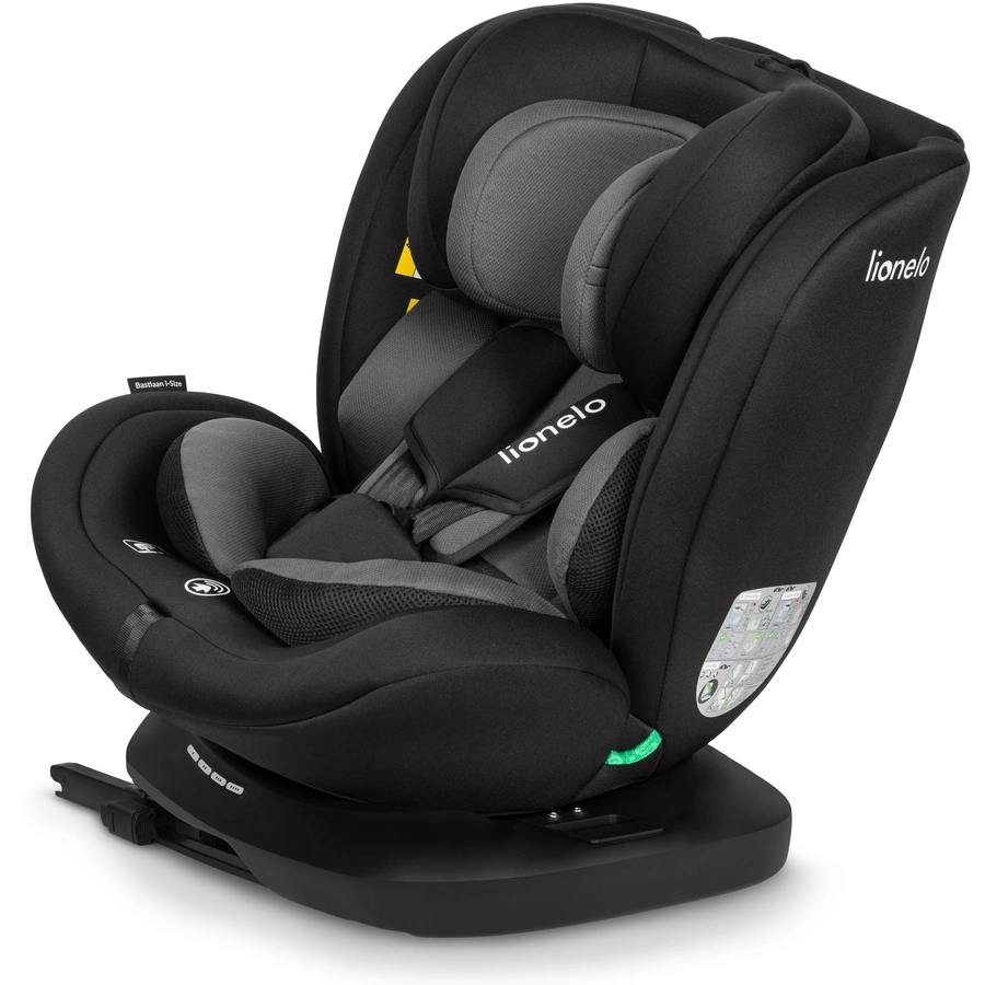 lionelo Kindersitz Bastiaan i-Size Black Grey