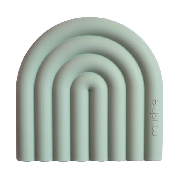 Mushie Rainbow Bijtring - Cambridge Blue