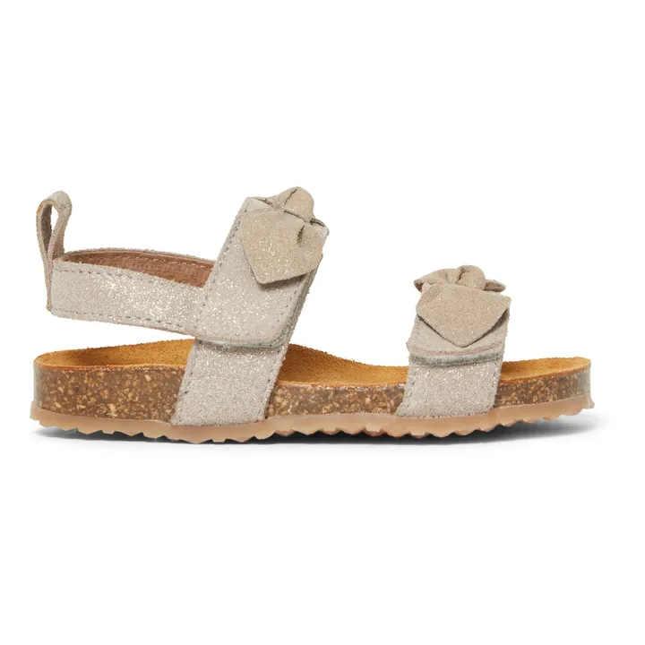 Pèpè Sandales Double Nœuds Suede - Two Con Me | Argenté
