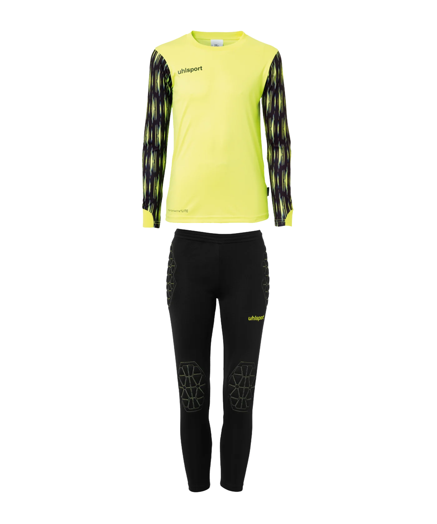 uhlsport Reaction Torwartset Kids Gelb Schwarz F03