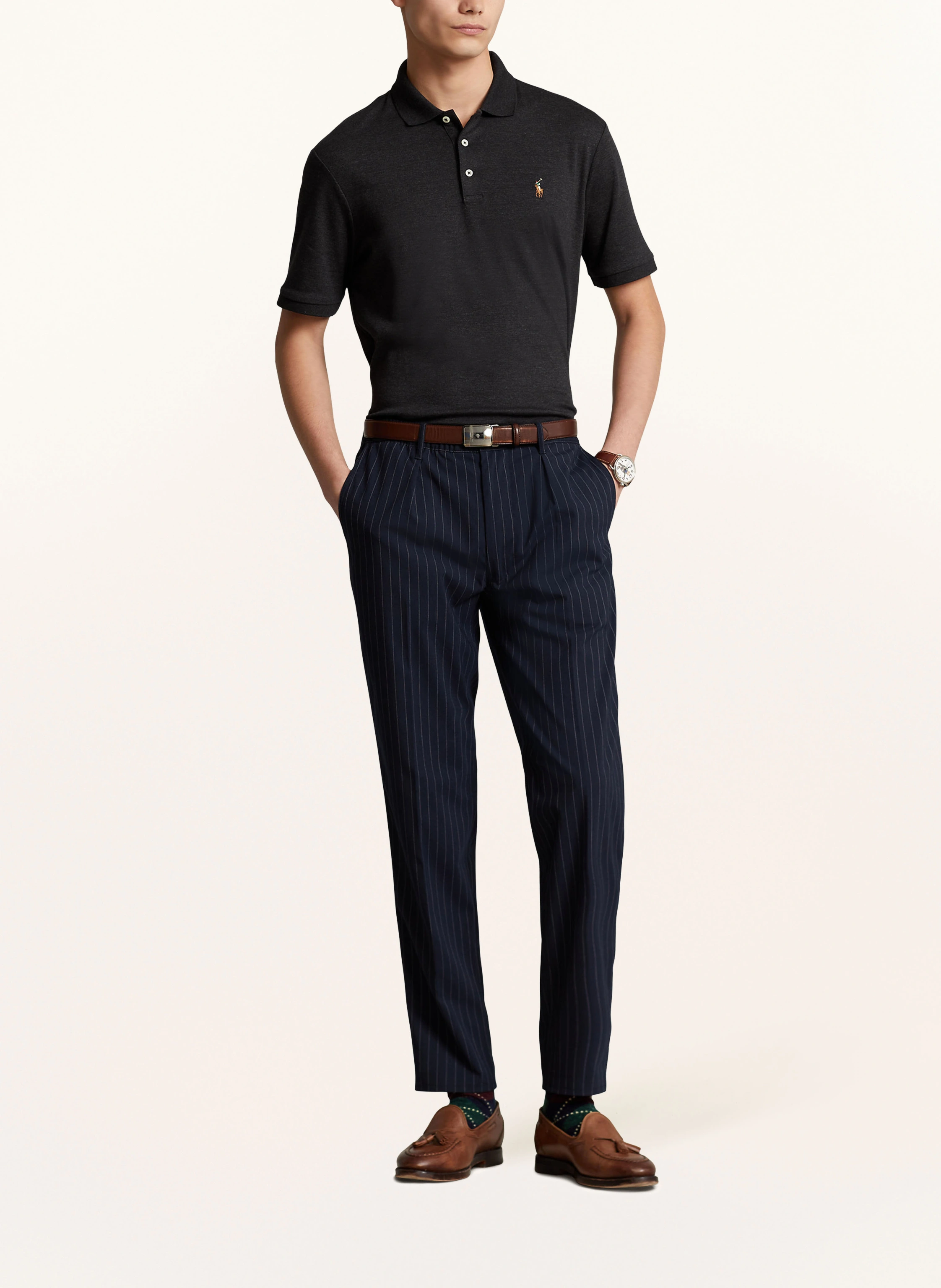POLO RALPH LAUREN Jersey-Poloshirt Custom Slim Fit